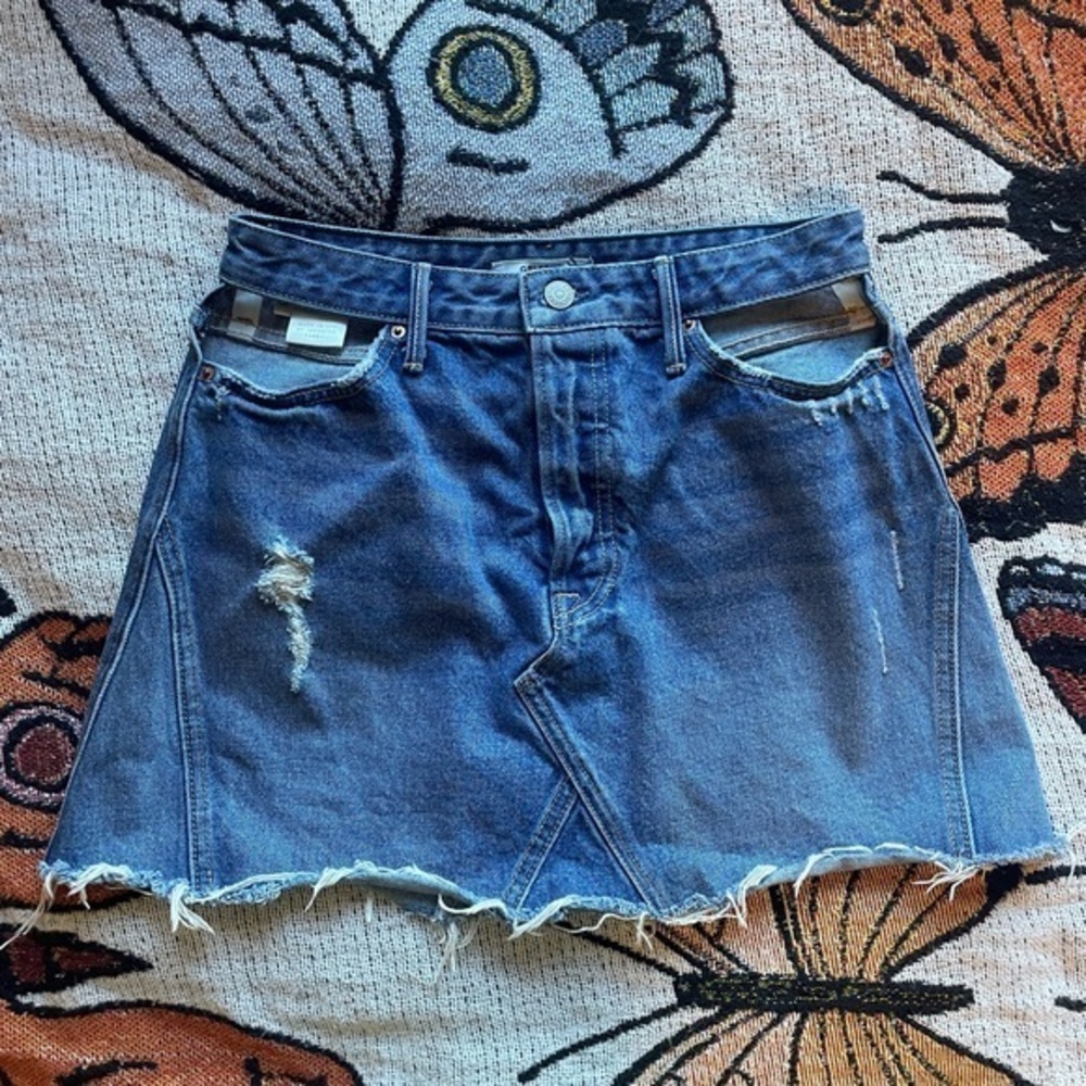 grlfrnd denim skirt size 28
